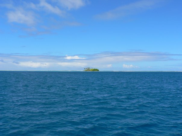 25- Traversee du lagon vers le motu Tahunamaru 